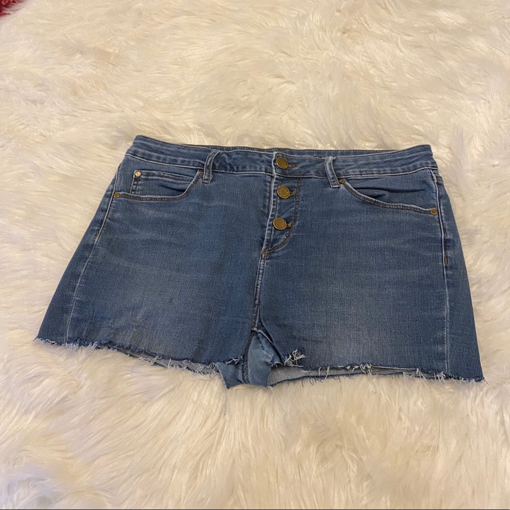 Articles of Society Anthro distressed denim shorts size 31